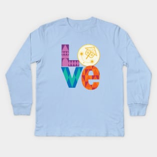 It's a World of LOVE Kids Long Sleeve T-Shirt